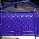 Chanel Dark Blue Patent Small Boy Bag - Cruise 2015