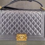 Chanel Dark Silver New Medium Boy Bag - Cruise 2015