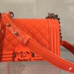 Chanel Orange Small Boy Bag - Cruise 2015