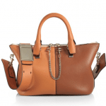 Chloe Hazel Brown Colorblock Baylee Small Bag