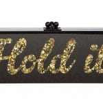 Edie Parker Black Flavia Hold It Clutch Bag