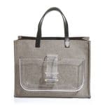 Fendi Black Canvas Simply Shopping Tote Bag 1