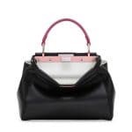 Fendi Black/Red/Fuchsia Peekaboo Mini Bag