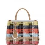 Fendi Multicolor Raffia 2Jours Bag