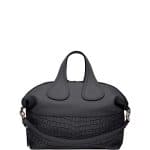 Givenchy Black Croc-Stamped Nightingale Satchel Medium Bag - Cruise 2015