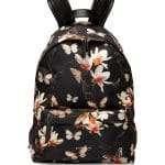 Givenchy Black Multicolor Magnolia Print Nylon Backpack Bag - Cruise 2015