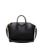 Givenchy Black Rubber-Effect Antigona Medium Bag - Cruise 2015