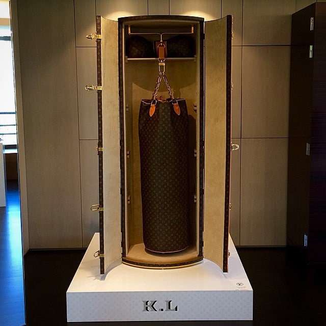 Karl Lagerfeld Creates Louis Vuitton Punching Bag