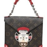 Louis Vuitton Rouge Pochette Mask Chain Handle GM Bag