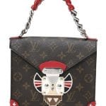 Louis Vuitton Rouge Pochette Mask Chain Handle GM Bag