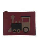 Moynat x Pharrell Williams Burgundy/Brown Train Pouch Large Bag