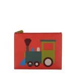 Moynat x Pharrell Williams Red/Green Train Pouch Small Bag