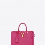 Saint Laurent Fuchsia Classic Cabas Y Small Bag