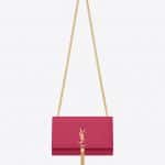 Saint Laurent Lipstick Fuchsia Classic Monogram Tassel Satchel Medium Bag