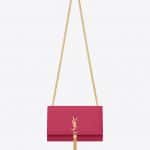 Saint Laurent Lipstick Fuchsia Classic Monogram Tassel Satchel Medium Bag