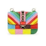 Valentino Multicolor Beaded Rockstud 1973 Lock Flap Small Bag - Cruise 2015