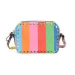 Valentino Multicolor Rockstud 1973 Camera Crossbody Bag - Cruise 2015