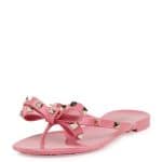 Valentino Pink Rockstud PVC Thong Sandal - Cruise 2015