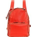 Valentino Red Rockstud Medium Backpack Bag - Cruise 2015