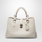 Bottega Veneta Mist Intrecciato Light Calf Roma Bag - Cruise 2015