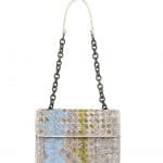Bottega Veneta Mist Multicolor Woven Snake Shoulder Bag - Cruise 2015