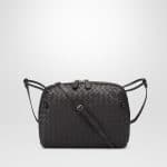 Bottega Veneta Nero Intrecciato Nappa Cross Body Bag - Cruise 2015