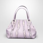 Bottega Veneta Parme Fume Washed Nappa Intreciatto Glimmer Tote Bag - Cruise 2015