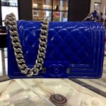 Chanel Blue Patent Boy Flap Small Bag - Cruise 2015