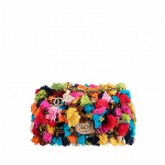 Chanel Fabric Multicolor Pom Pom Flap Bag - Cruise 2015