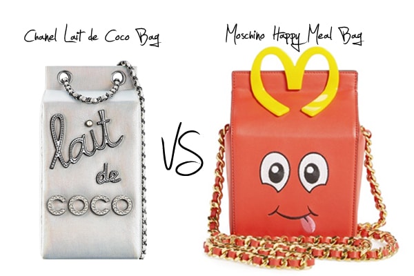Chanel Lait de Coco Bag versus Moschino Happy Meal Leather