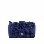 Chanel Navy Floral Applique 3D Flap Bag - Cruise 2015