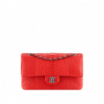 Chanel Red Python Small Flap Bag - Cruise 2015