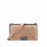 Chanel Rose Perforated Boy Bag - Cruise 2015