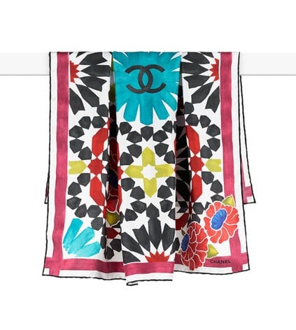 Chanel Silk Twill Square Scarf