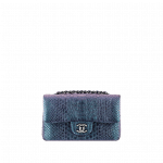 Chanel Small Blue Python Irridescent Flap Bag - Cruise 2015