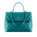 Chanel Turquoise Large Trendy CC Tote Bag - Cruise 2015