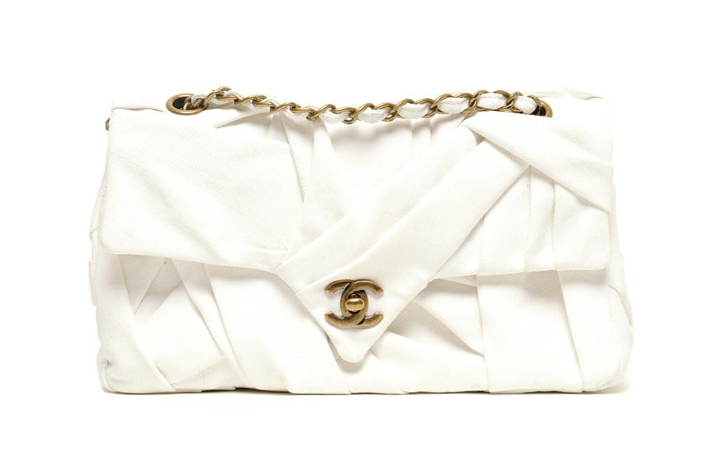 Chanel White Pointy Flap Bag - Spring Summer 2015