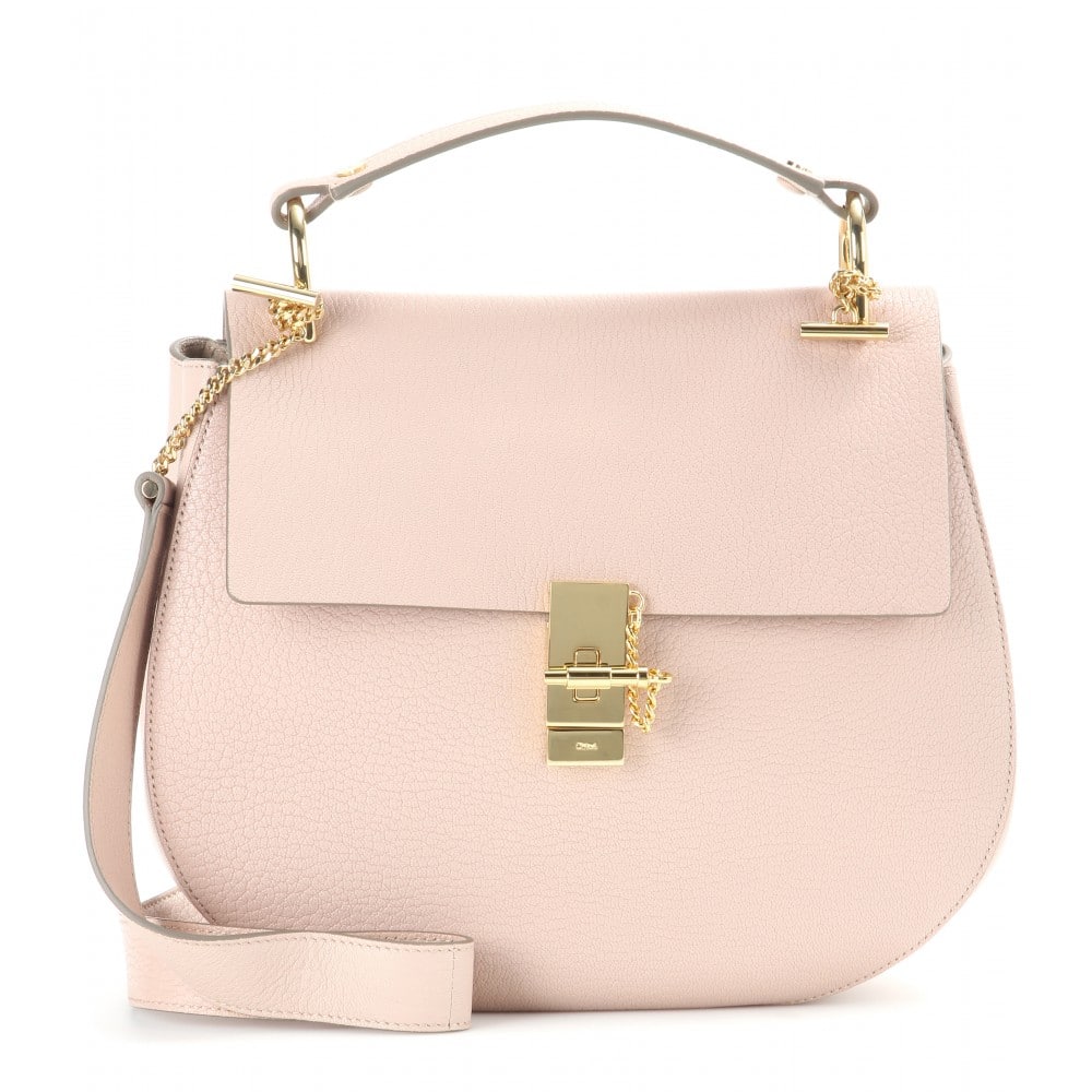 Chloe Cement Pink Drew Shoulder Bag