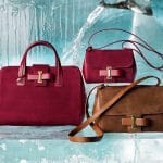 Delvaux Berry Simplissime Boston:Simplissime City Mini and Wood Simplissime City Bags - Fall 2014