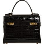 Delvaux Black Alligator Tempete MM Bag