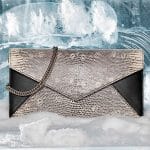 Delvaux Black/Ivory Lizard Brin de Folie Bag - Fall 2014