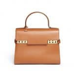 Delvaux Brown Tempete GM Bag