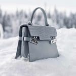 Delvaux Ice Calfskin/Alligator Dolce Tempete MM Bag - Fall 2014