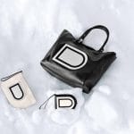 Delvaux Ivory/Miroir Louise Pochette MM / Noir/Miroir Louise Satchel and Noir/Miroir D Pochette Multifonctions Bags - Fall 2014