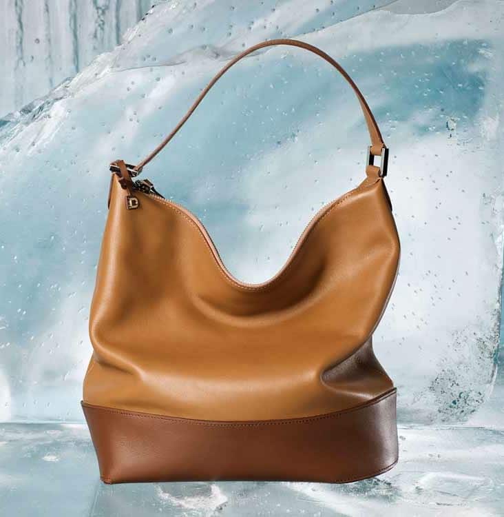 Delvaux Brown Leather Louise Hobo Delvaux