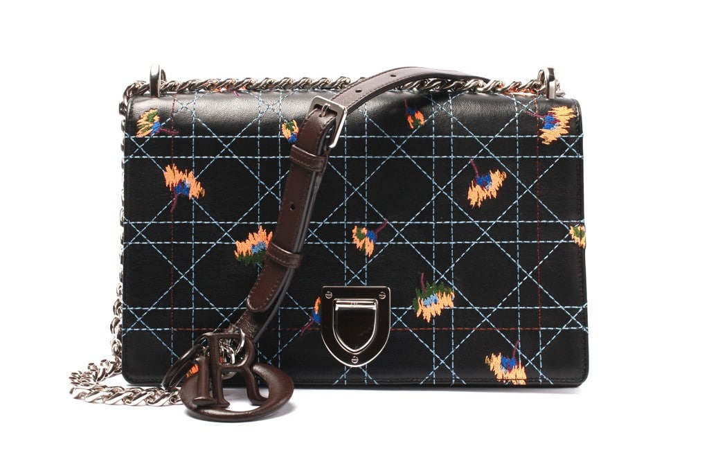 Dior Black Floral Flap Bag - Spring 2015