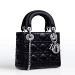 Dior Black Lady Dior with Chain Mini Bag - Cruise 2015