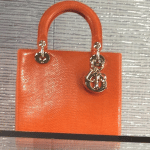 Dior Orange Lizard Lady Dior Small Bag - Cruise 2015
