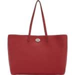 Fendi Red Carla Selleria Tote Medium Bag