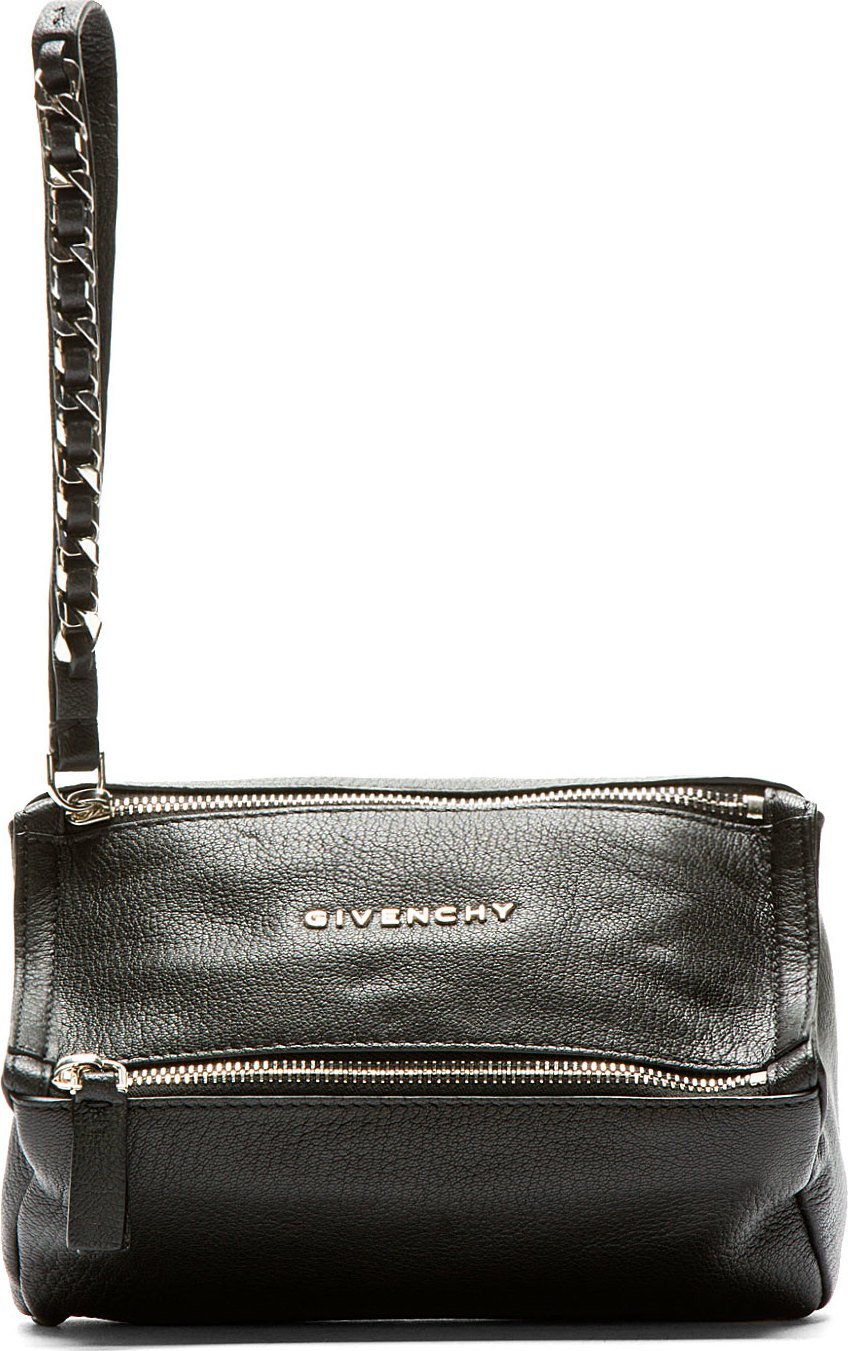 Givenchy Black Pandora Wristlet Clutch